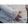 Gilet crochet dentelle fait main