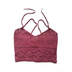 Top d’été au crochet fait main