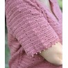 Pull manche courte au crochet fait main