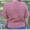 Pull manche courte au crochet fait main