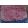 Pull manche courte au crochet fait main